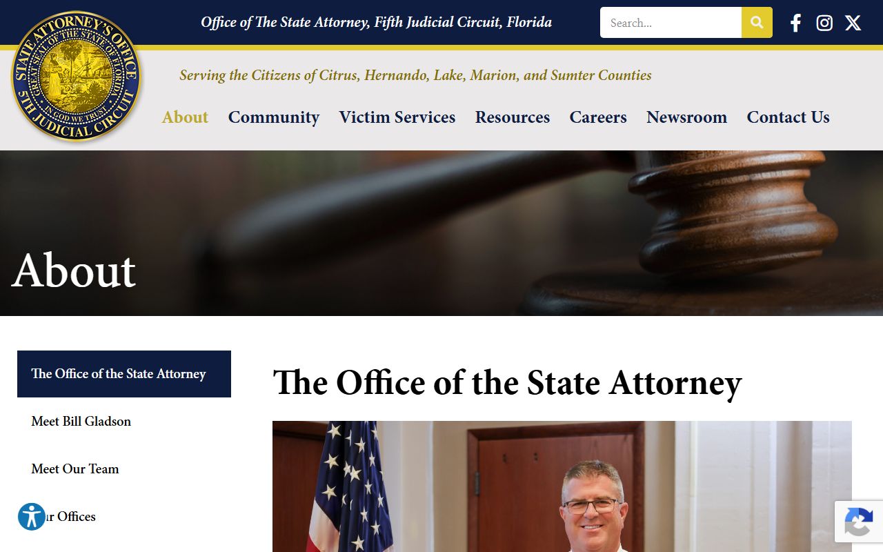 Fifth Circuit State Attorney role in Citrus County court records after an arrest